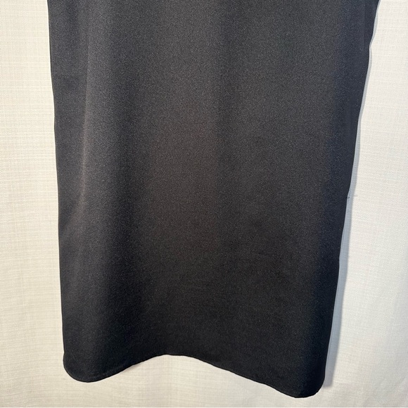 SHEIN Scallop Trim Black Shift Dress Size Medium - Picture 5 of 8